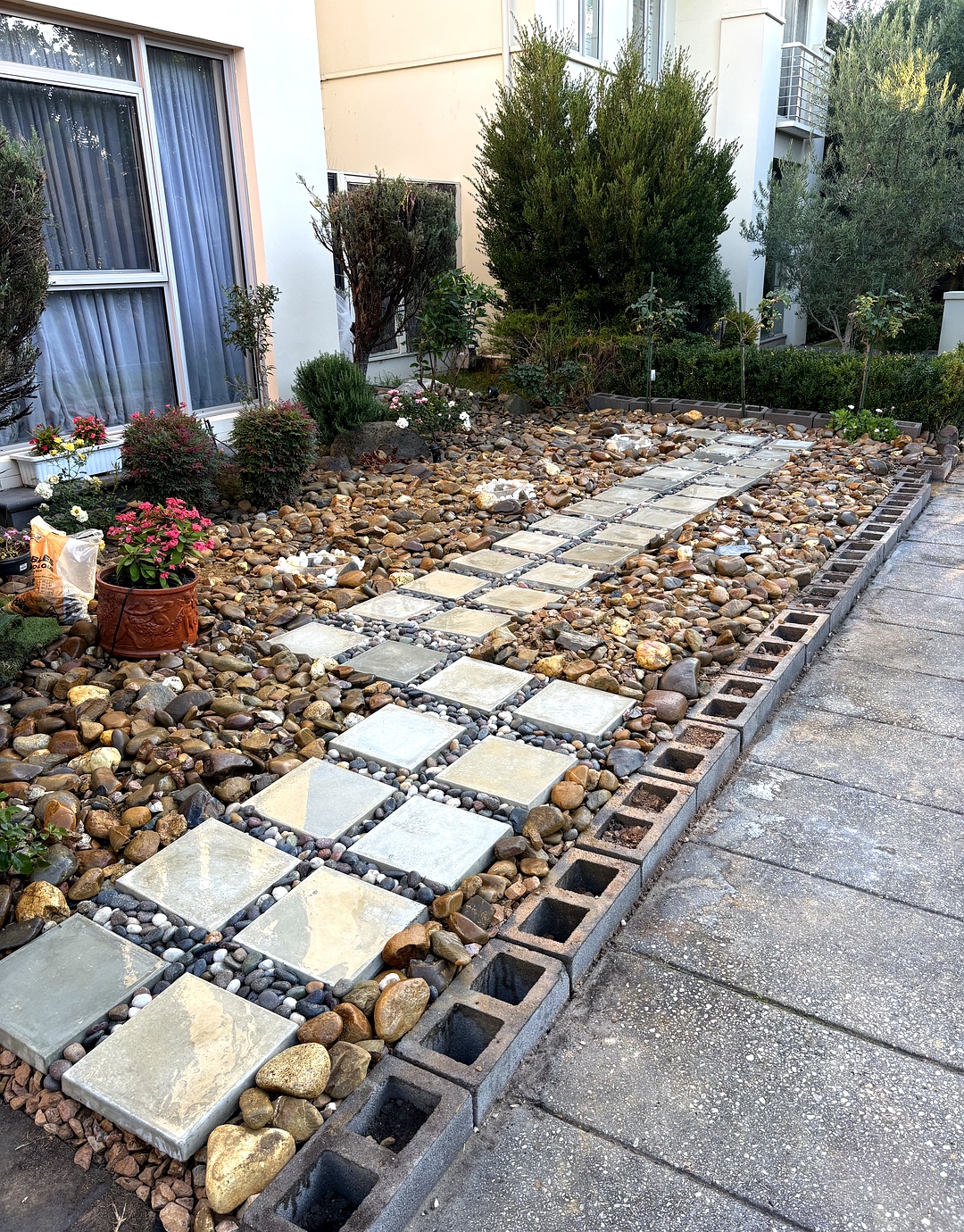 Garden after